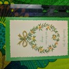 Fantusy Vintage Greeting Card Unused Especially for You Present Floral Wreath