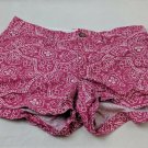 Old Navy Shorts Size 2 Pink & White Floral Geometric Print PRE-OWNED