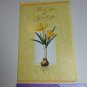 American Greetings Tender Thoughts Note Card Thank You for Gift Crocus Flower