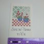 Case Special Thanks to You Note Card Blank Inside Red Geranium Flowers
