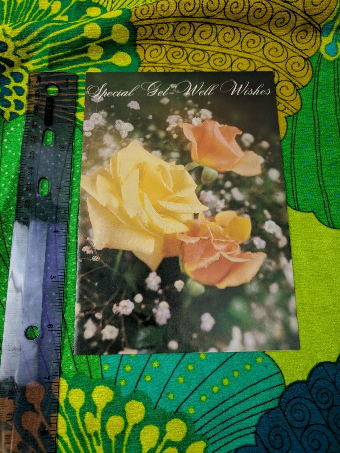 Artis Paper Magic Co Unused Card Special Get-Well Wishes Roses