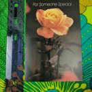 Fantusy Vintage Greeting Card Unused Happy Birthday Someone Special Yellow Rose