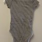 Carter's Just One Year Bodysuit Creeper Dk Brown & White Thin Stripes Size S Boy