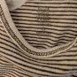 Carter's Just One Year Bodysuit Creeper Dk Brown & White Thin Stripes Size S Boy