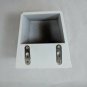 Small White Wall Mount Shelf Home Decor Approx. 5" Long x 4" Deep - Used