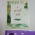 Get Well VTG Greeting Card Unused Placid Pond by Erick Ingraham Lilypads