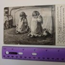 1908 Used Postcard VTG Little Tots Prayer Children & Toys Kneeling at Bedside