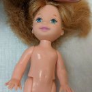Barbie Little Sister Kelly Friend Doll Light Red Hair 4" Nude for Play/OOAK