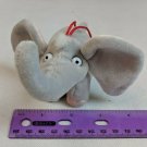 Bobtail 2014 Gray Plush Elephant Ornament 2.5" Tall