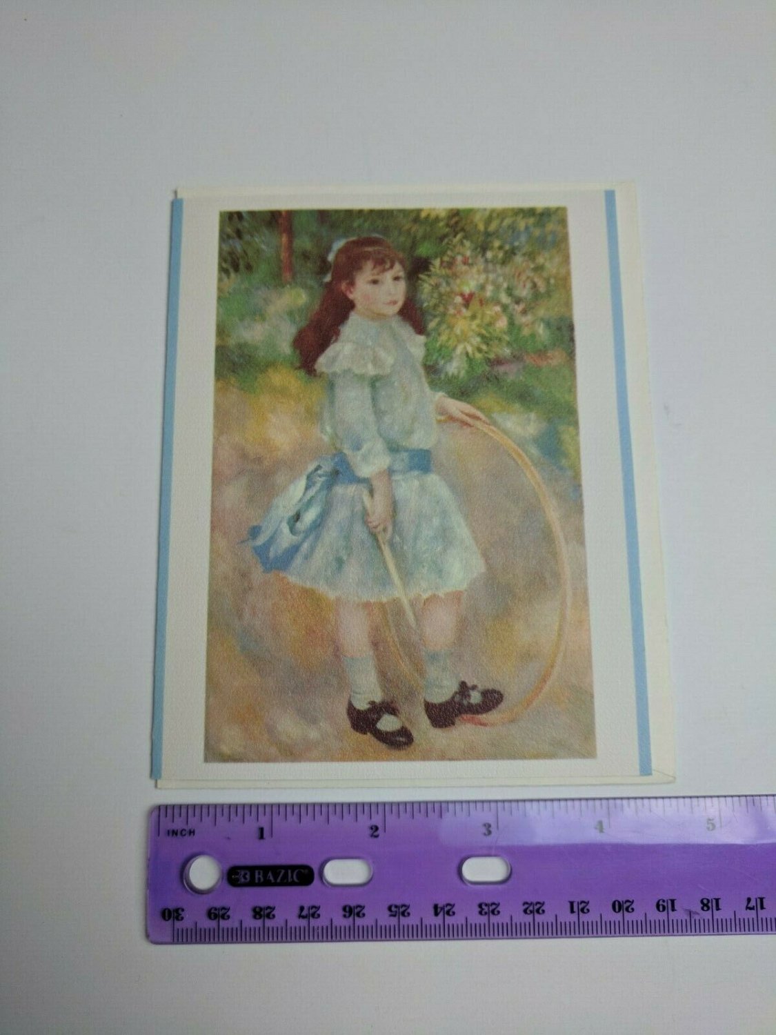 Auguste Renoir Blank Note Card Girl with a Hoop National Gallery of Art WDC