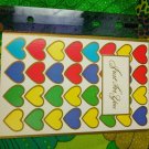 English Cards Ltd Unused Card Just For You Get Well Soon Hearts