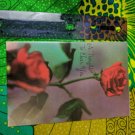 Fantusy Vintage Greeting Card Unused A Thought to Cheer You Red Rose