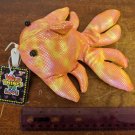 Wild Things To Love Sand Fill Fish Pink-Orange-Yellow 6" Stuffed Pet Novelty Inc