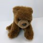 Ty Classic Forest Brown Bear 10" Long Plush Stuffed Animal w/ creased hang tag