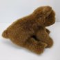 Ty Classic Forest Brown Bear 10" Long Plush Stuffed Animal w/ creased hang tag