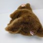 Ty Classic Forest Brown Bear 10" Long Plush Stuffed Animal w/ creased hang tag
