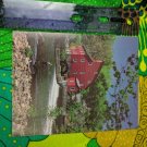 PVA Paralyzed Veterans Card Unused Card Get Well Fisherman, River, Red Building