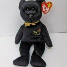 Ty Beanie Baby THE END Black w/ Goil Embroidery