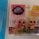 Littlest Pet Shop #1 Apricotta Bunny #2 Firefly Pink/Orange Rainbow Pets MOC