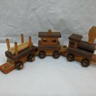 Timbertoys Wood Train Classic Toy 3 Cars Light & Dark Staining