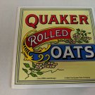 Quaker Rolled Oats 1985 Repro of 1896 Label Design on 6" Tile w/ Backing