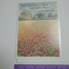 Maryknoll Greeting Card My prayers are with you Red/Yellow/Orange Field