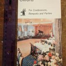 Randolph Hotel Oxford England UK Vintage Conference/Party Brochure w/ Pictures