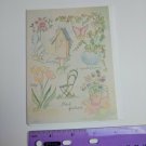 Paralyzed Veterans PVA Susana England Blank Note Card "Floral fantasies"