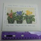 Paralyzed Veterans PVA Peg Conley Blank Note Card Potted Flowers