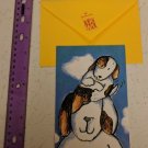 Hallmark To Kids With Love TKWL Cartoon Puppy Dog Card Unused Vintage