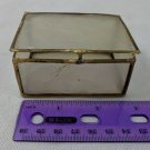 Small Decorative Trinket Box Thin Semi-Opaque Sides 2.5" Wide 2" Deep 1" Tall