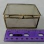 Small Decorative Trinket Box Thin Semi-Opaque Sides 2.5" Wide 2" Deep 1" Tall