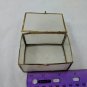 Small Decorative Trinket Box Thin Semi-Opaque Sides 2.5" Wide 2" Deep 1" Tall