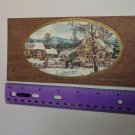 Hallmark Christmas Holiday Card Vintage *USED* Currier & Ives Winter Morning
