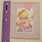 Current Inc Brightsides Valentine's Day Bear by R Dean Grist Card Unused Vintage