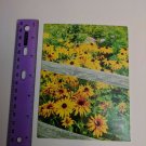 Paralyzed Veterans PVA Vintage Card Yellow Rudbeckia Flowers Congratulations