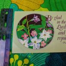 Vintage Postcard Used 1986 Postmark "Be glad in the Lord and rejoice"