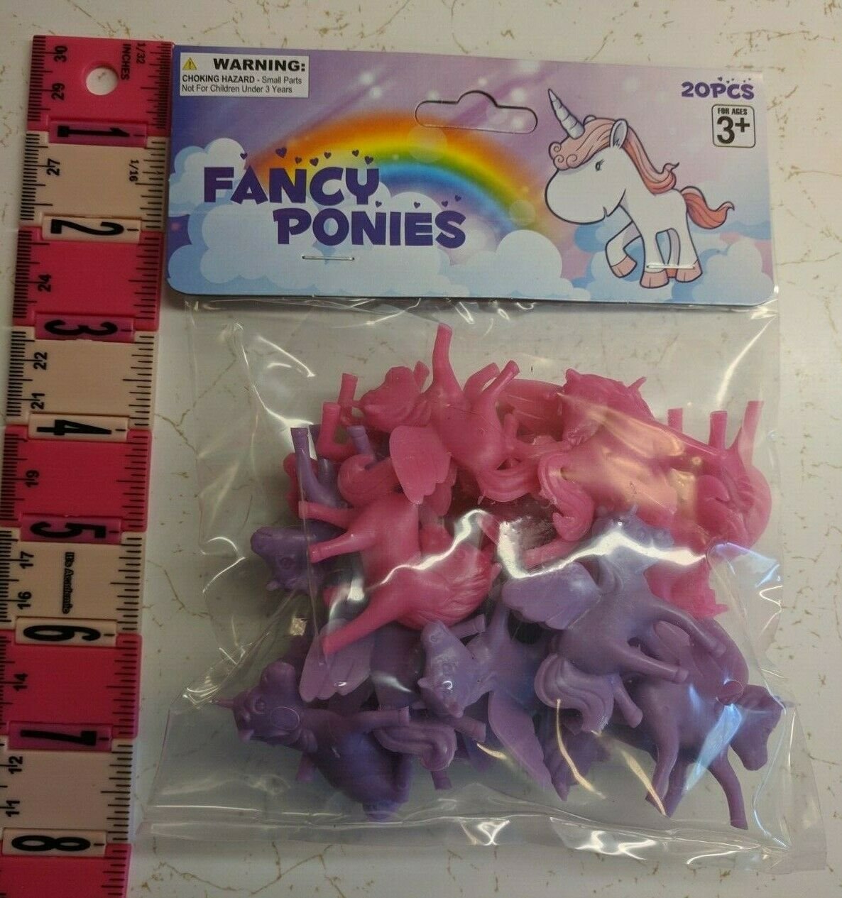 FANCY PONIES Unicorn Pegasus Horse Toy Pink & Purple 20-pc Lot Fantasy