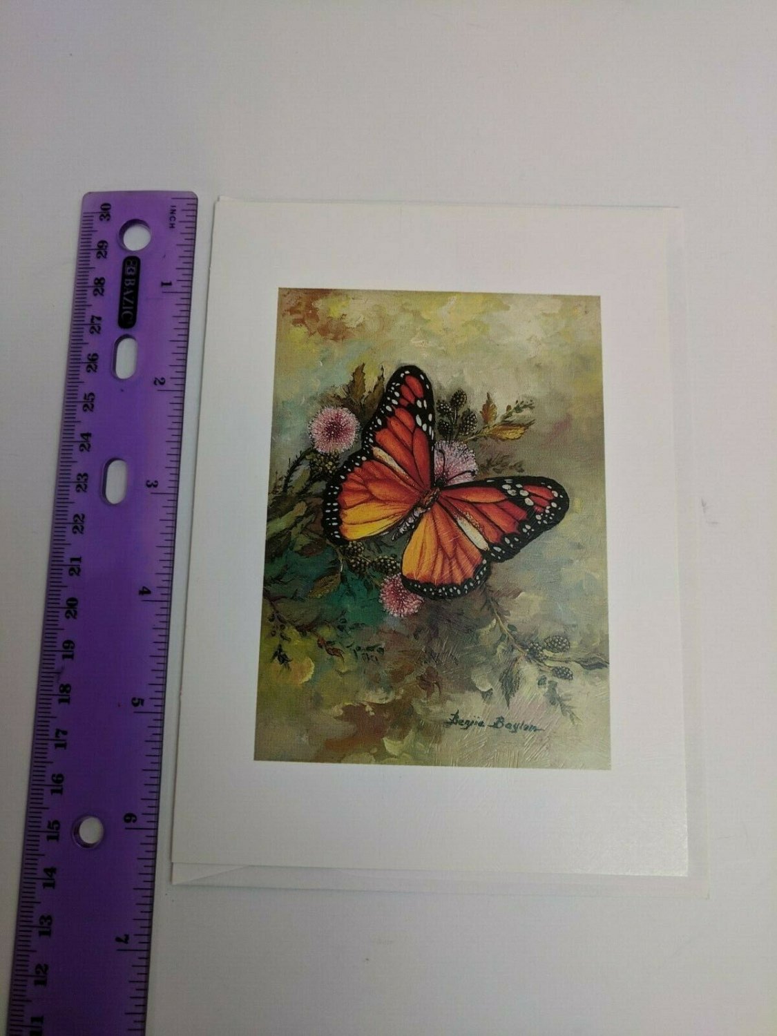 Handi-Card Blank Note Card Monarch Butterfly by B. Baylon