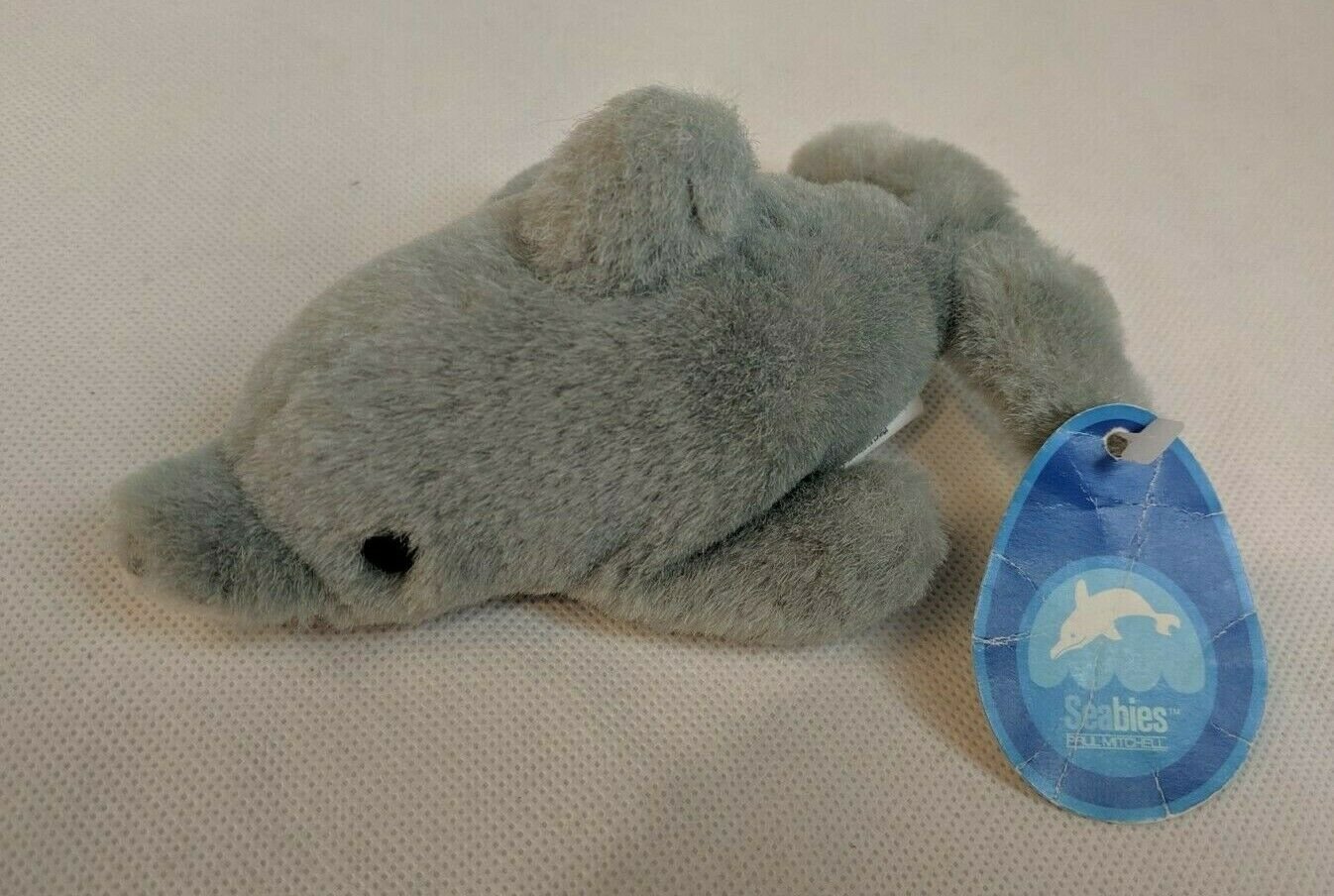 Paul Mitchell Seabies Daisy Dolphin Gray Plush Stuffed Animal 6" Long