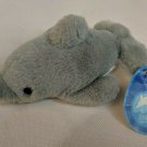Paul Mitchell Seabies Daisy Dolphin Gray Plush Stuffed Animal 6" Long