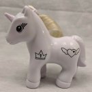Crayola Colour n Style Unicorn Pony Toy 5" Tall White w/ Black Designs