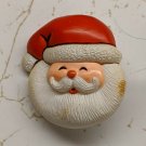 1981 Hallmark Cards Christmas Santa Claus Plastic Pin 3.5cm