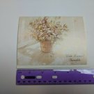 With Warmest Thoughts Barrel of Flowers VTG Greeting Card Unused