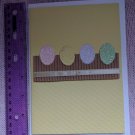 Victoria Elizabeth All In The Cards Glitter Easter Eggs Note Card Unused Vintage