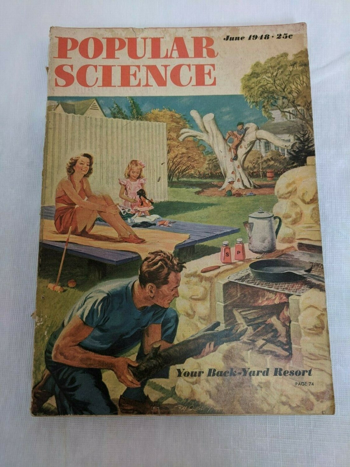 Popular Science June 1948 - Back-Yard Resort, Camels Back Cover Ad
