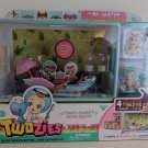 Twozies Two-Seat Row Boat MIB 2 Babies & 2 Pets Shadowbox Playset