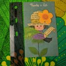 Buzzr Cardozo Thanks A Lot Card Unused Small 5"x3" Cute Kid Big Hat