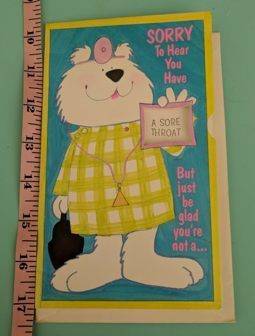 Forget Me Not Get Well Unused Vintage 1970's - Dr Dog, Spinning Wheel