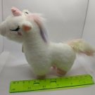 Unicorn Pony Mini 5.5" Keychain Plush Super Soft White w/ Gradient Mane/Tail